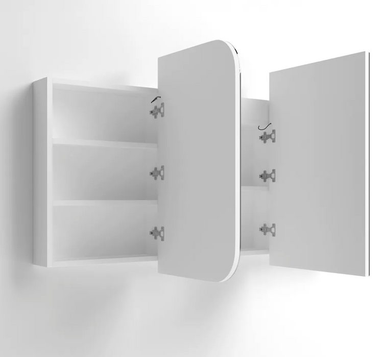 Otti Newport LED Shaving Cabinet - Matte White  - 1500mm x 750mm