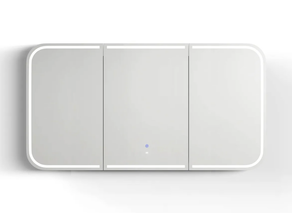 Otti Newport LED Shaving Cabinet - Matte White  - 1500mm x 750mm