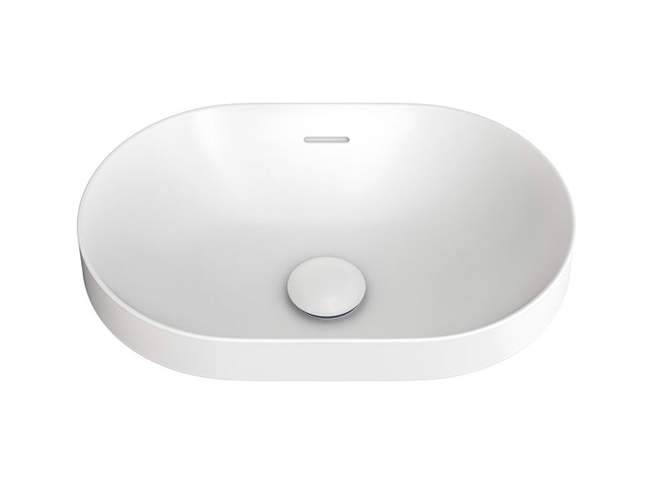 Fienza Aluca Pill Semi-Inset Basin -  Matte White