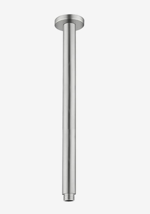 Nero Round Ceiling Arm 300mm  - Brushed Nickel