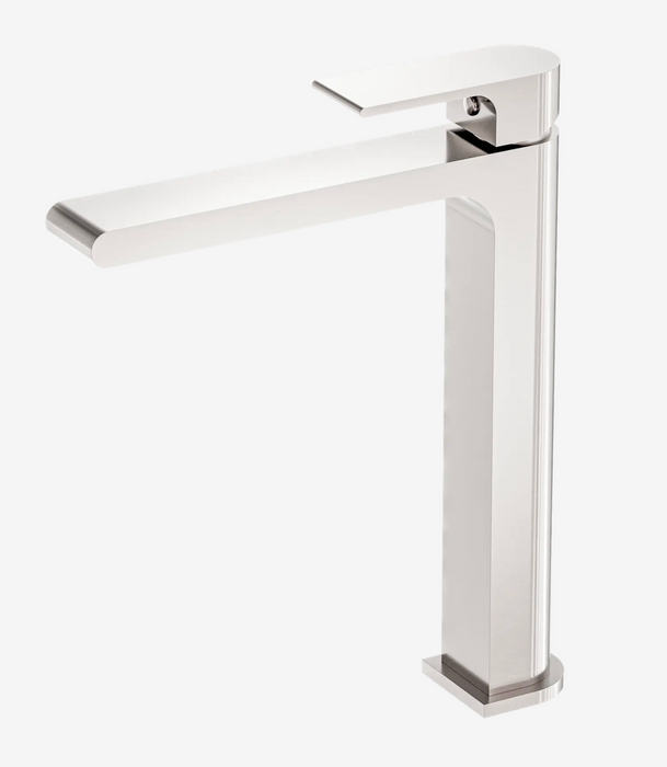 Nero Bianca Tall Basin Mixer - Brushed Nickel