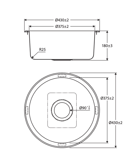 Fienza Tiva Round Kitchen Sink
