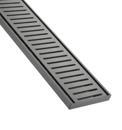 Lauxes NeXT Generation Strip Drain - 14mm - 1000mm  - Gunmetal