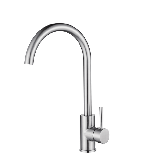 Seima Anson Gooseneck Sink Mixer - Lead Free - Brushed Stainless Steel