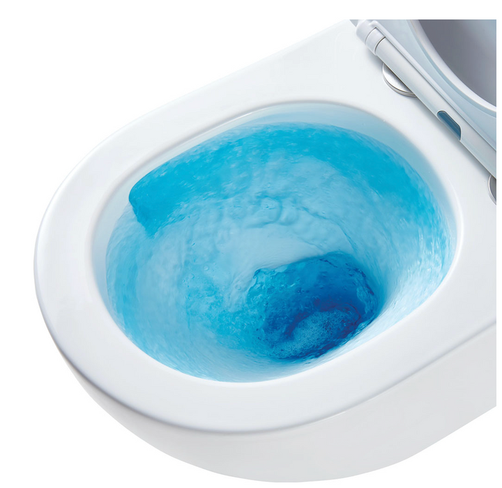 Fienza Koko Tornado Flush Wall Hung Toilet Pan & Seat -  Gloss White with Slim Seat