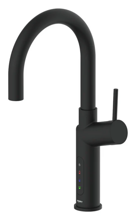 Peppy Taps Signature 5 in 1 - Boiling, Chilled, Soda  - Matte Black