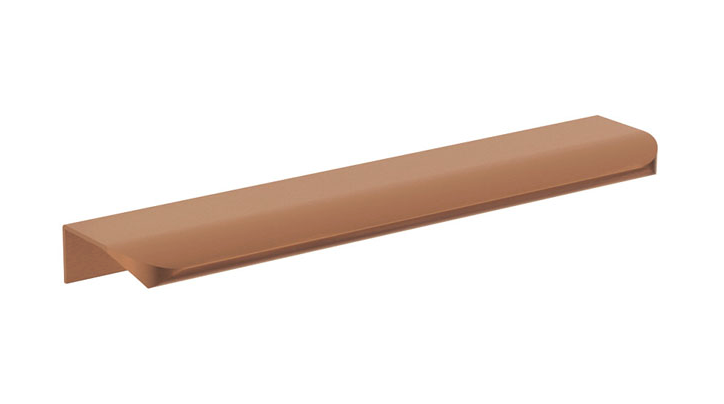 Fienza Edge 200mm Curved Pull Handle - Brushed Copper