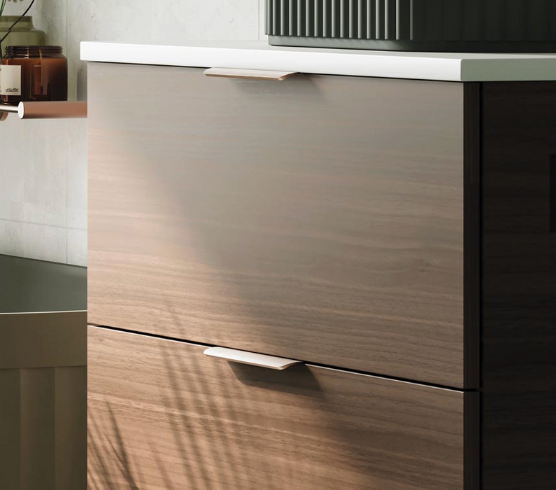 Fienza Edge 200mm Curved Pull Handle - Brushed Copper