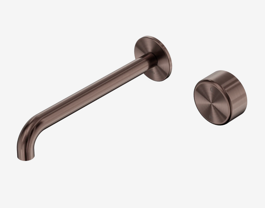 Nero Serenity Wall Basin/Bath 220mm Set - Brushed Bronze
