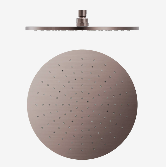 Nero 300mm Round Shower Head  - Brushed Bronze