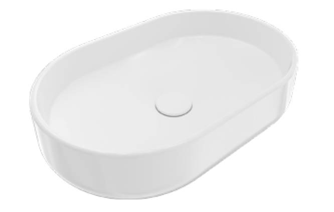 Fienza Eden Pill Above Counter- Gloss White