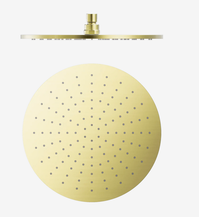Nero 300mm Round Shower Head  - Brushed Gold