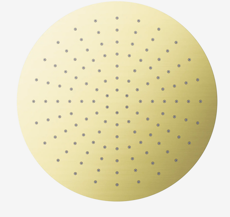 Nero 300mm Round Shower Head  - Brushed Gold