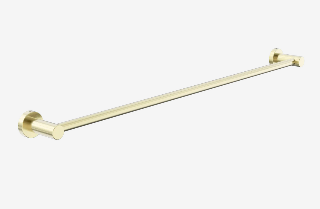 Nero Dolce II Single Towel Rail 800mm - Brushed Gold
