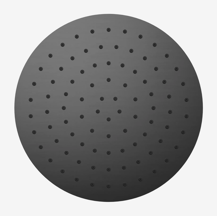 Nero 250mm Round Metal Shower Head II - Gun Metal