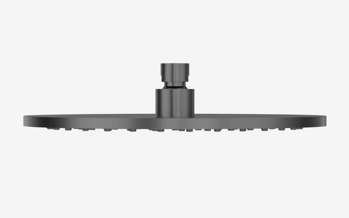 Nero 250mm Round Metal Shower Head II - Gun Metal