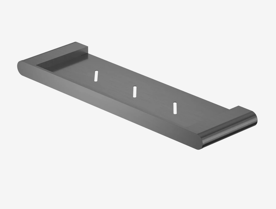 Nero Bianca Metal Shower Shelf - Gun Metal