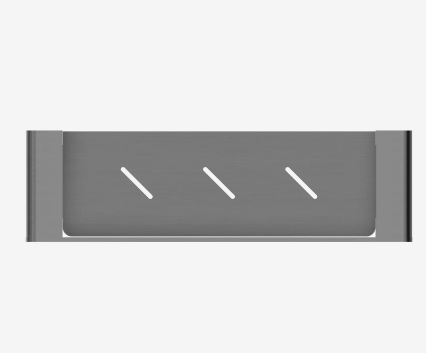 Nero Bianca Metal Shower Shelf - Gun Metal