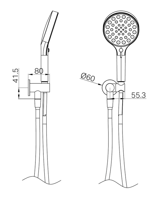Nero Serenity Hand Held Shower-  Brushed Bronze