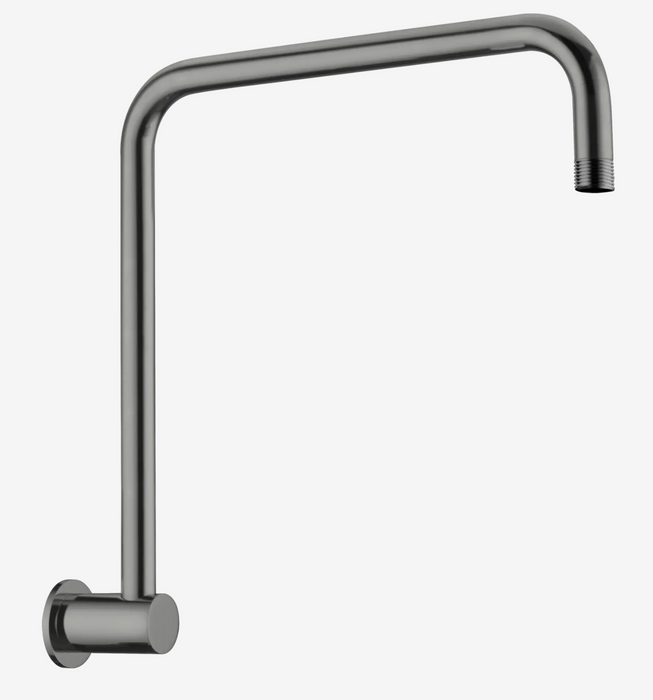 Nero Round Swivel Shower Arm-  Gun Metal
