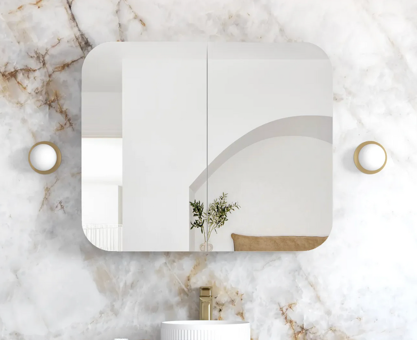 Otti Newport Shaving Cabinet - 900mm - Matte White