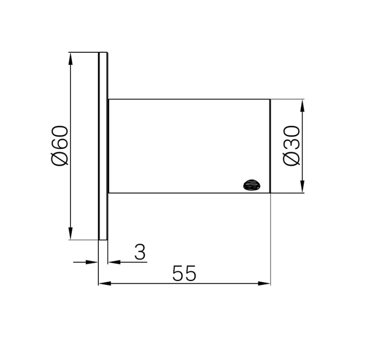 Nero Mecca Robe Hook II -  Gun Metal