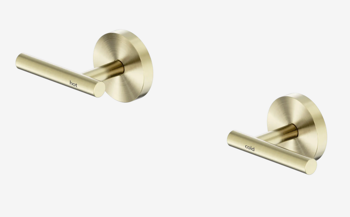 Nero Mecca Lever Wall Top Assemblies Brushed Gold