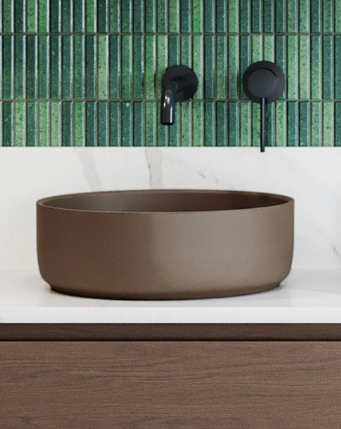 Timberline Allure Round Basin - Matte Taupe