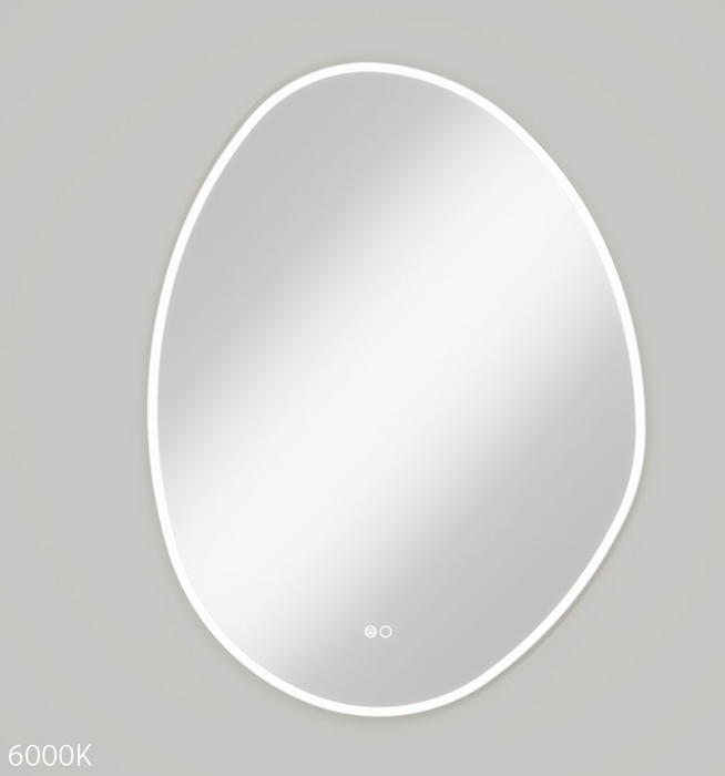 Fienza Pebble Asymmetrical LED Mirror -  700mm x 920mm
