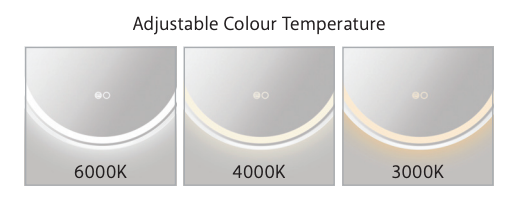 Fienza Pebble Asymmetrical LED Mirror -  700mm x 920mm