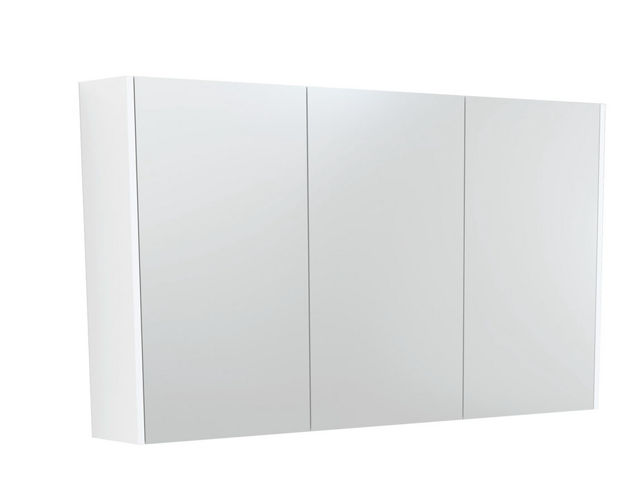 Fienza Pencil Edge Shaving Cabinet 1200mm  - Satin White Side Panels