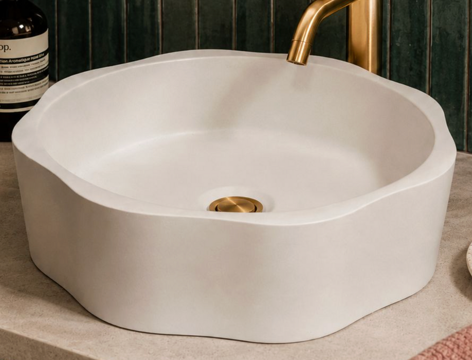 Pietra Bianca Flora Above Counter Basin