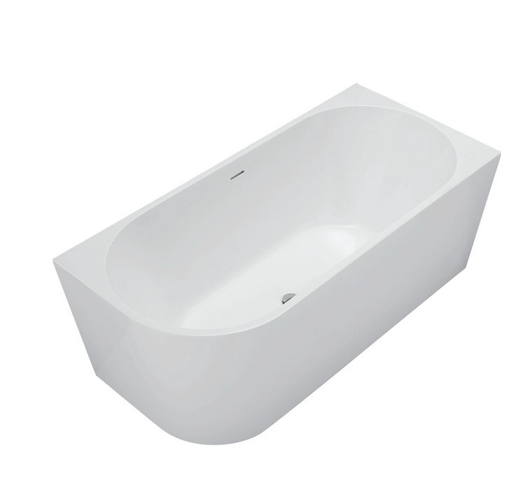 Fienza Isabella Left-Hand Corner Bath - Overflow - Gloss White -  1500mm