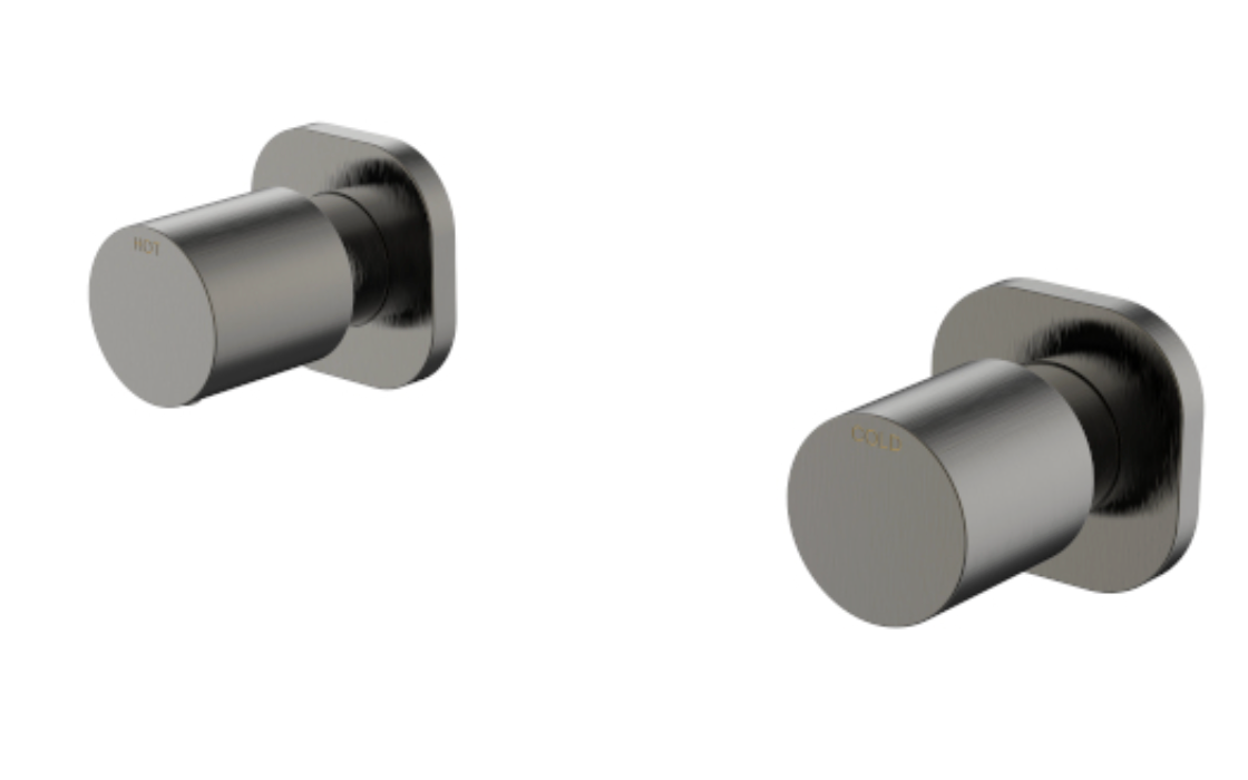 Millennium Finesa SQ Wall Top Assemblies- Gun Metal