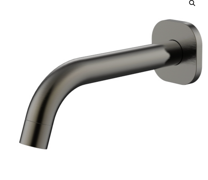 Millennium Cioso SQ 200mm Basin/Bath Spout - Gun Metal