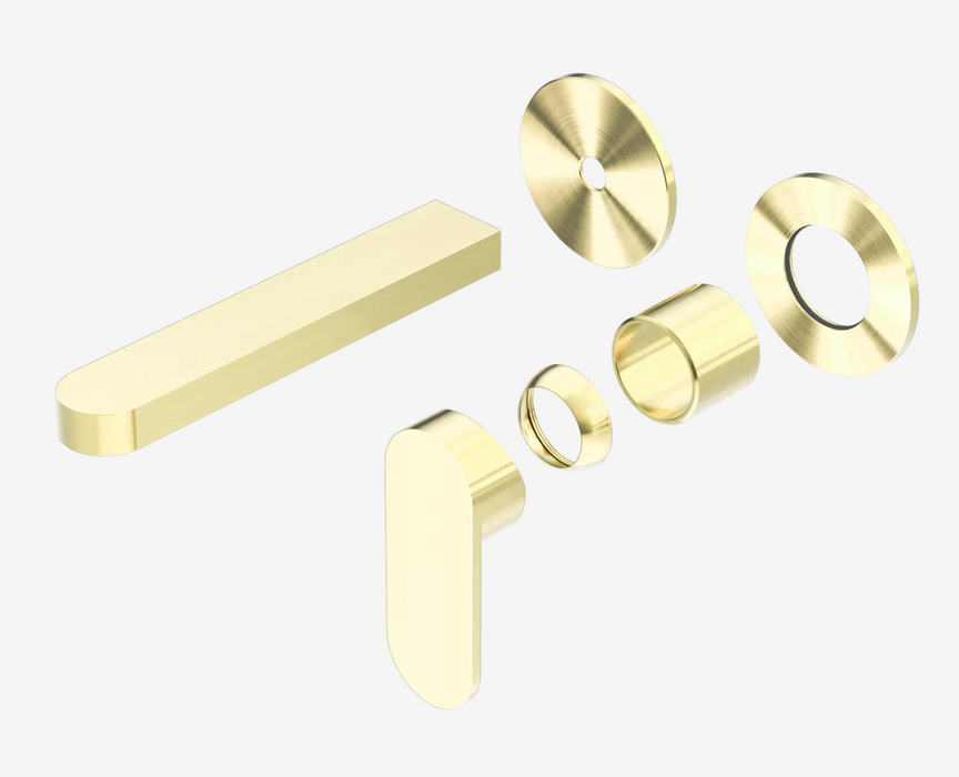 Nero Ecco Wall Basin/Bath Mixer Separate Back Plate Trim Kits Only Brushed Gold