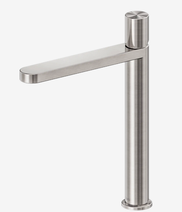 Nero Pure SS316L Tall Basin Mixer- Brushed Nickel