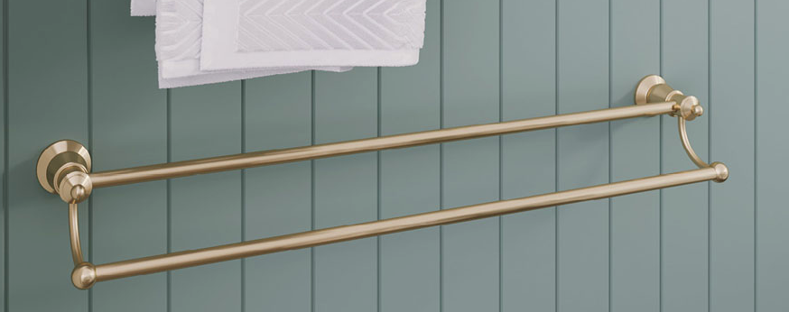 Fienza Lillian Double Towel Rail - Urban Brass