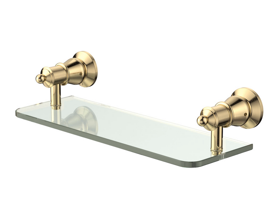 Fienza Lillian Glass Shelf - Urban Brass