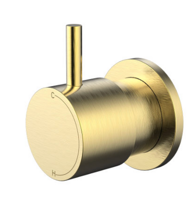 Millennium Cioso Progressive Wall Mixer Pin Up  - Modern Brass