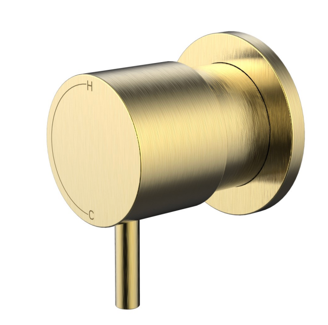 Millennium Cioso Progressive Wall Mixer Pin Down – Modern Brass