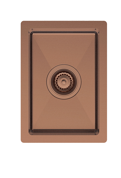 Fienza Hana 10L Single Kitchen Sink - Brushed Copper
