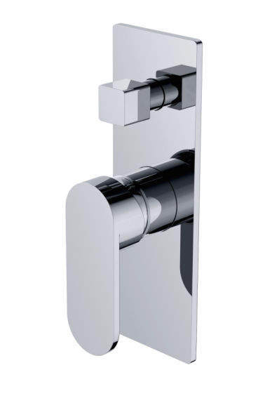 Nero Ecco Shower Mixer With Diverter - Brushed Nickel