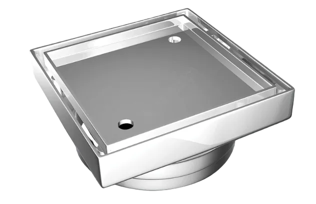 Art Australia Square Standard Bermuda Floor Waste- Brushed Gold