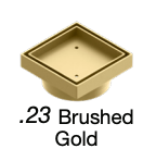 Art Australia Square Standard Bermuda Floor Waste- Brushed Gold