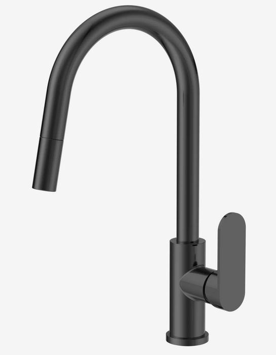 Nero Ecco Pull Out Sink Mixer -  Gun Metal