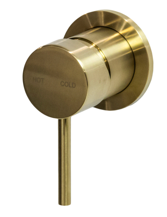 Millennium Cioso Wall Mixer Pin Down - Modern Brass