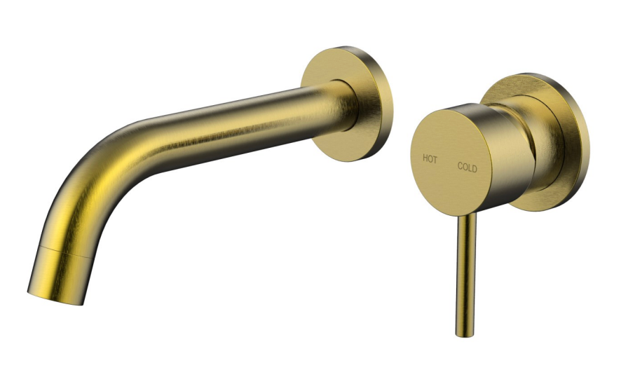 Millennium Cioso Wall Basin Mixer Pin Down Trim Kit - Modern Brass
