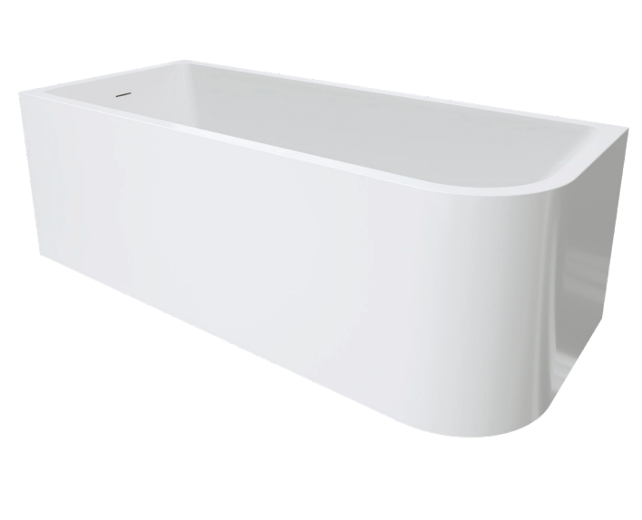 Fienza Hustle Right-Hand Multi Fit Acrylic Bath with Overflow, 1700mm