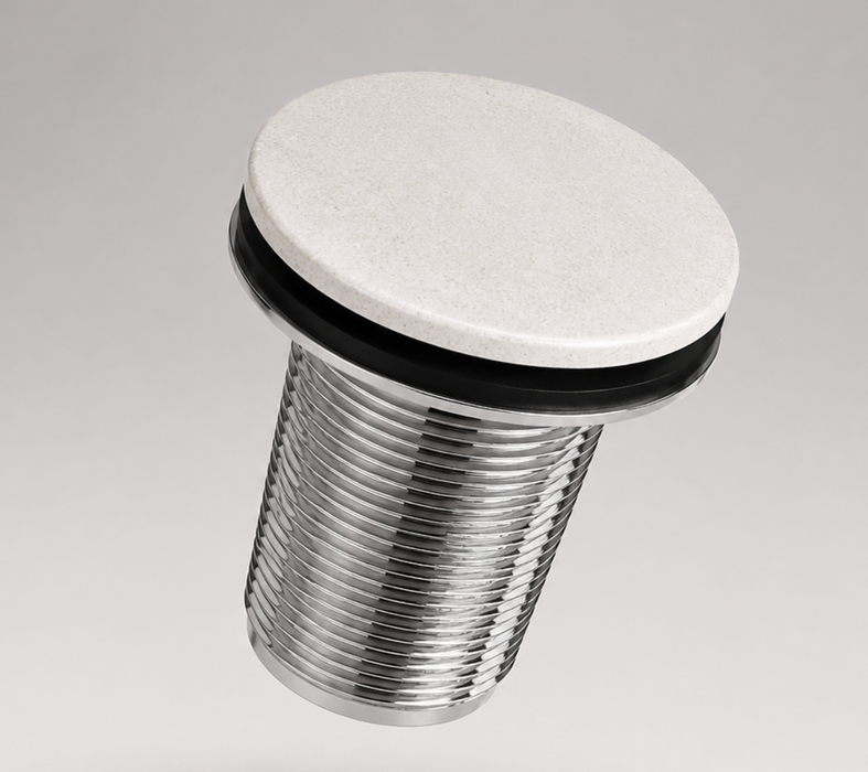 Pietra Bianca Stone Drain Cover Basin Plug & Waste - 32mm